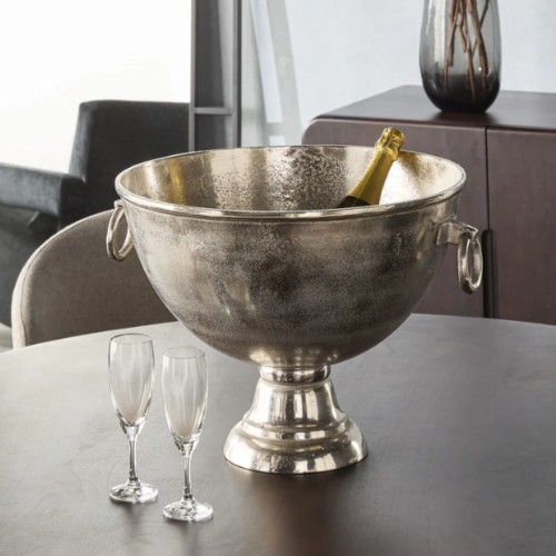 A Silver Wine Urn